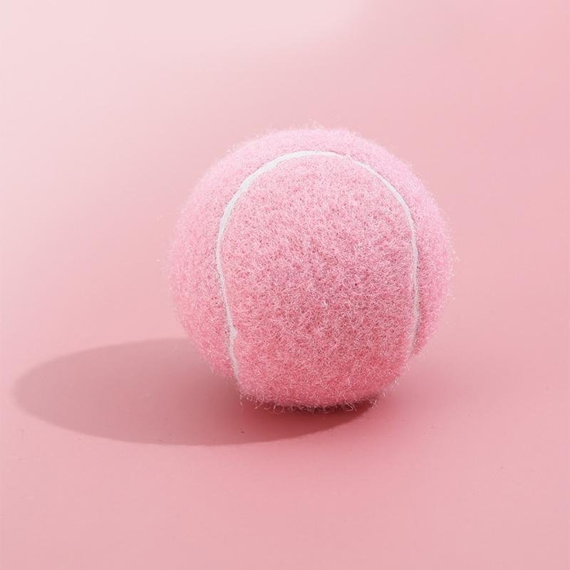 2/6 Stück Stilvolle pinke Tennisbälle Haltbarkeit Professionelle Trainings-Tennisbälle für Anfänger und Enthusiasten