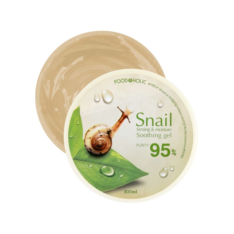 (3ea) Foodaholic Aloe/Snigel/Rosenvatten Lugnande Gel 300ml (Välj 1)