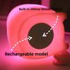 Cute Timing Function Capybara Night Light Adorkable Colorful Touch Sensor Nightlight USB Rechargeable Animal Lamp Room