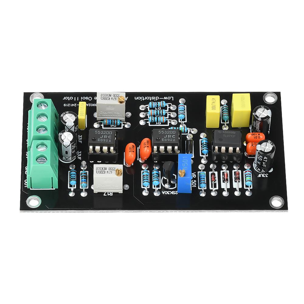 High Precision 1KHz Sine Wave Signal Generator NE5532 Chip Ultra-low Distortion Oscillator Circuit Board Power Supply ± 15V