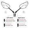 Espejo retrovisor lateral para motocicleta scooter, accesorio de repuesto universal