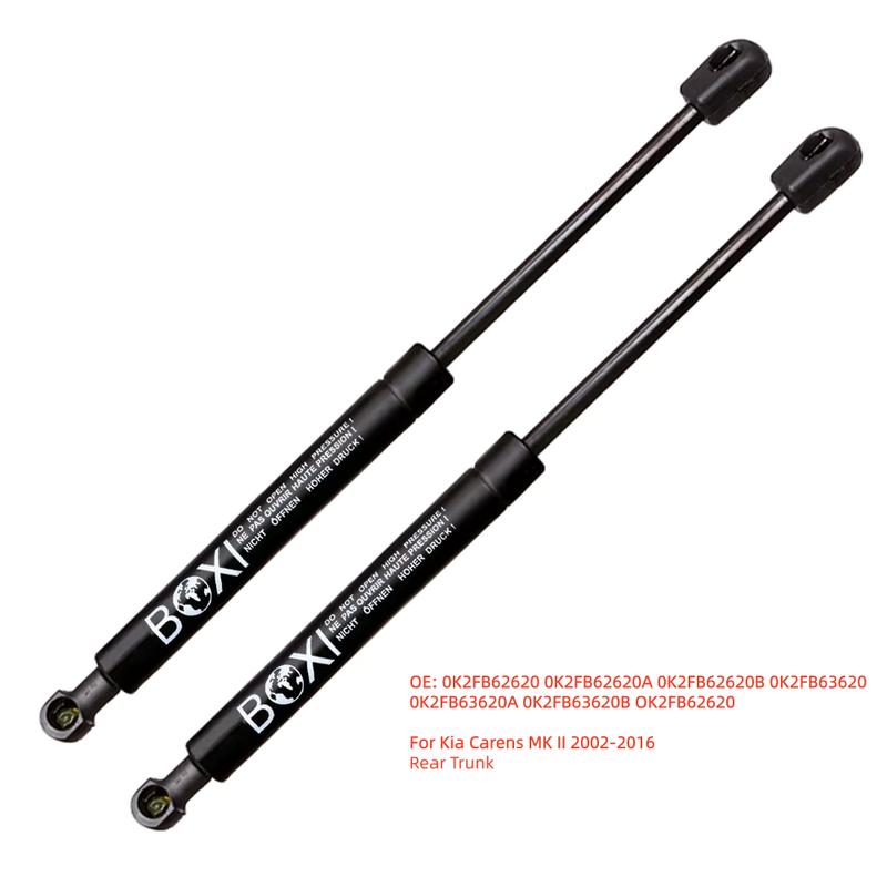 BOXI 2Pcs Rear Trunk Gas Spring Shock Lift Strut Support Bar Rod 0K2FB62620 For Kia Carens MK II 2002 - 2016 Lift Struts