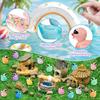 200/100 Luminous Mini Glitter Ducks With Glasses Miniatures Duck Micro Landscape Diy Accessories Mini Ducks Home Diy Craft Decor