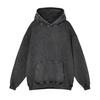 Felpa con cappuccio unisex autunno primavera con grande tasca, ampia, lavata, polsini e orlo elastici, spalle inclinate, colore puro, ampia, sportiva