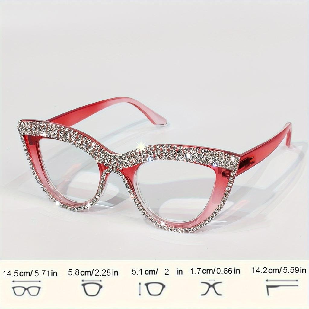 2pcs Elegant Cat-Eye Reading Glasses for Men and Women, Office & Computer Use, Trendy Reading Glasses, Computer Eyewear