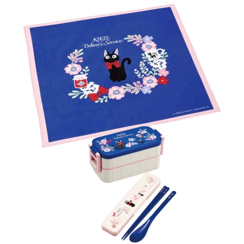 Skater Lunch Cloth, Large Size, 52 X 52 Cm, Made In Japan, Kiki's Delivery Service, French, Ghibli, KB56-A