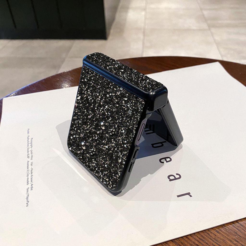 Husă de lux cu sclipici mat pentru Samsung Z Flip7: Protecție cu acoperire completă pentru ZFlip6