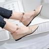 Fashion Versatile Women's Flats New 2024 Style Black Autumn Popular Shoe Trendy Comfortable Rubber Sole Shoes for Spring