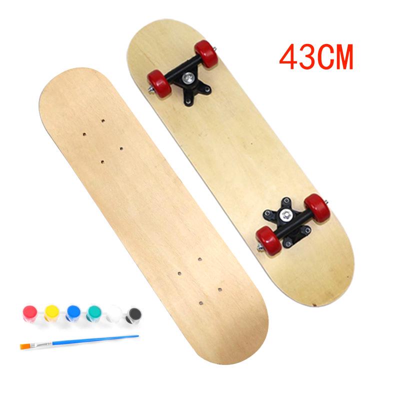 Creative DIY Hand-Painted Toddler Skateboard: Double Kicktail Painting Activity