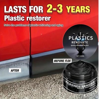Rinnovatore Plastica Auto Cera Rivestimento Rinnovo Pannello Interno Auto Pelle Plastica Gomma Lucidante Riparazione Crema Cura Ricondizionamento Auto