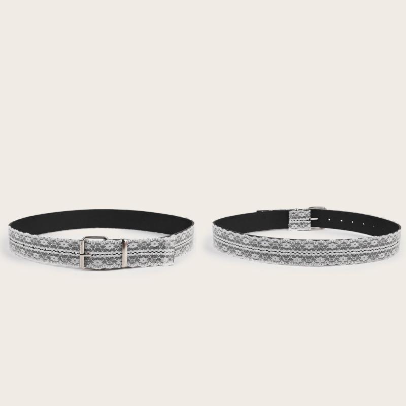 Lace Flower Simple And Element Design Women Casual Waist Belt For Daily Use