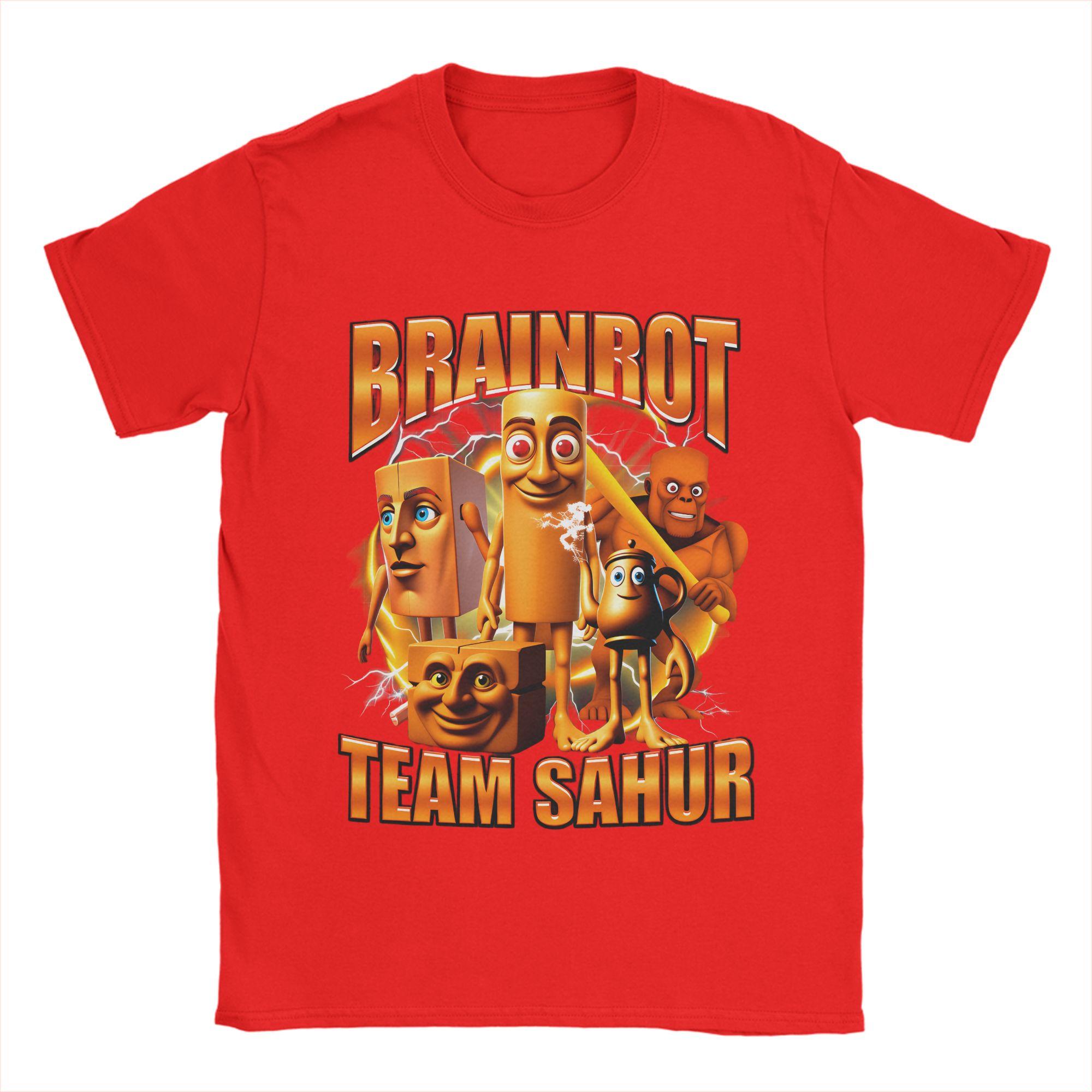 

Team Sahur Italian Brainrot Meme Men T Shirts Fashion Tee Shirt Short Sleeve O Neck TShirts 100 Cotton Birthday Gift Clothes S