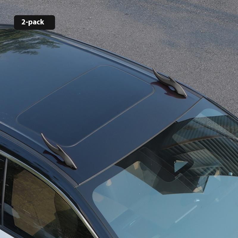 

1 Pair Auto 3D Dragon Horns Decoration Exterior Accessories Car Roof Decoration Elasticity Eva Horns Sticker чёрный