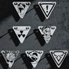 3 Pack Cycling Reflective Sign Bicycle Warning Triangle Reflector Night Triangle Reflective