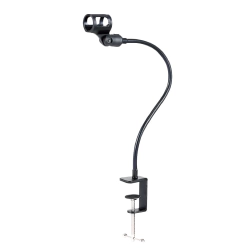 ELECOM Gooseneck Microphone Stand, Black, HS-DSARMOBK