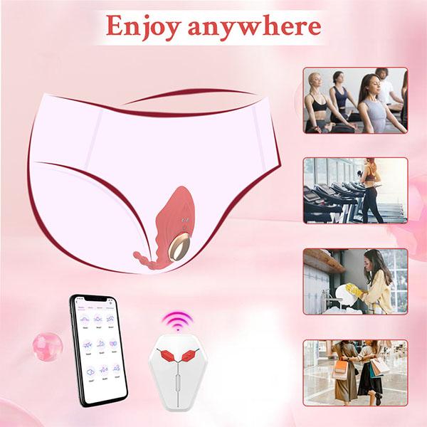 Wearable Panty Vibrator App&Remote Control Vibrating Eggs,G Spot Butterfly Clitoral 10 Powerful Vibration Modes Stimulation Sex Toys for Women