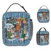 Italian Brainrot Meme Cute Lunch Bag Casual Lunch Box For Girls School Portable Zipper Cooler Bag Oxford Thermal Lunch Bags