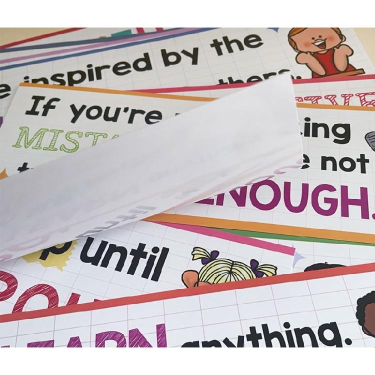 Pack of Colorful Thematic Learning Posters Creative Decors For Youngly Students Classroom Teaching Aids And Decoration