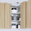 Hanging Cabinet with Storage Sonoma Oak and White 57 X 57 X 80 Cm