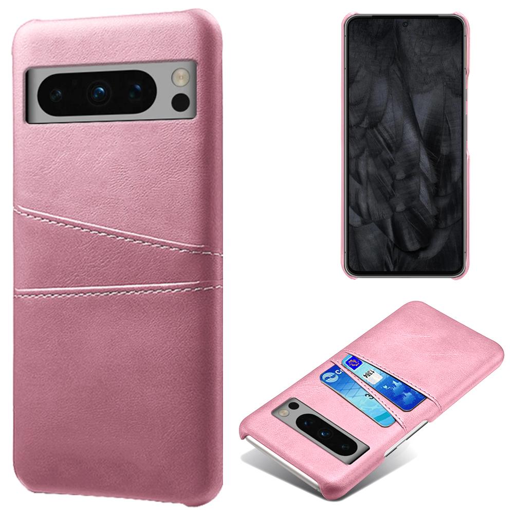 For Google Pixel 8 Pro Slim Case Card Slots PU+PC Phone Cover