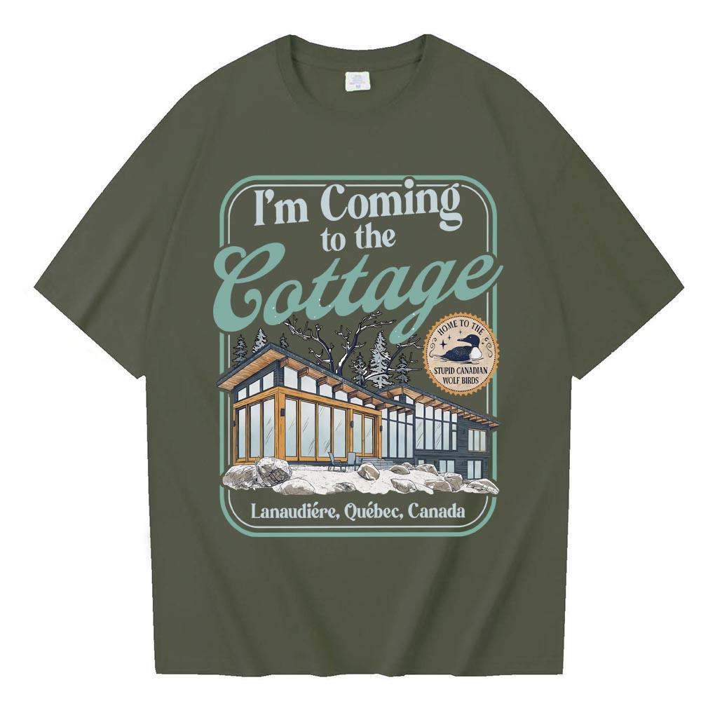 Heated Rivalry I'm Coming To The Cottage T-shirt Man Woman Harajuku Short Sleeve O-neck Casual Shirt