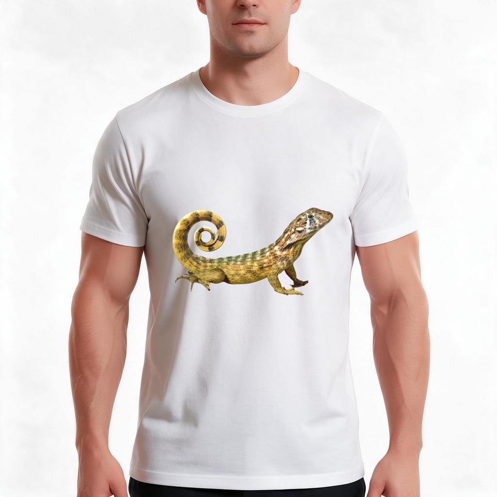 Sneaky Lizard Tshirt Summer Casual Cotton Tee Oversized Streetwear Tops Vintage Graphic Print Loose Fit Short Sleeve