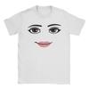 Novelty Funny Girl Robot Face Meme Tshirts For Unisex Unisex O Neck Pure Cotton T Shirts Short Sleeve Tees Plus Size Clothing