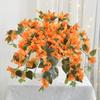 1/3Pcs Artificial Bougainvillea Flowers Faux Flower Orange Flowers Bougainvillea Branches for Outdoor Indoor Fall Decoration