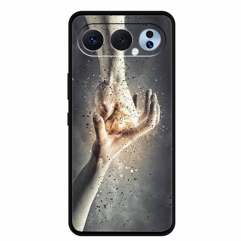 Case For Honor 500 Pro 5G 2025 Fashion Black Edge Soft TPU Silicone Covers For Honor 500 Pro Cases Painted Flowers Shells Fundas
