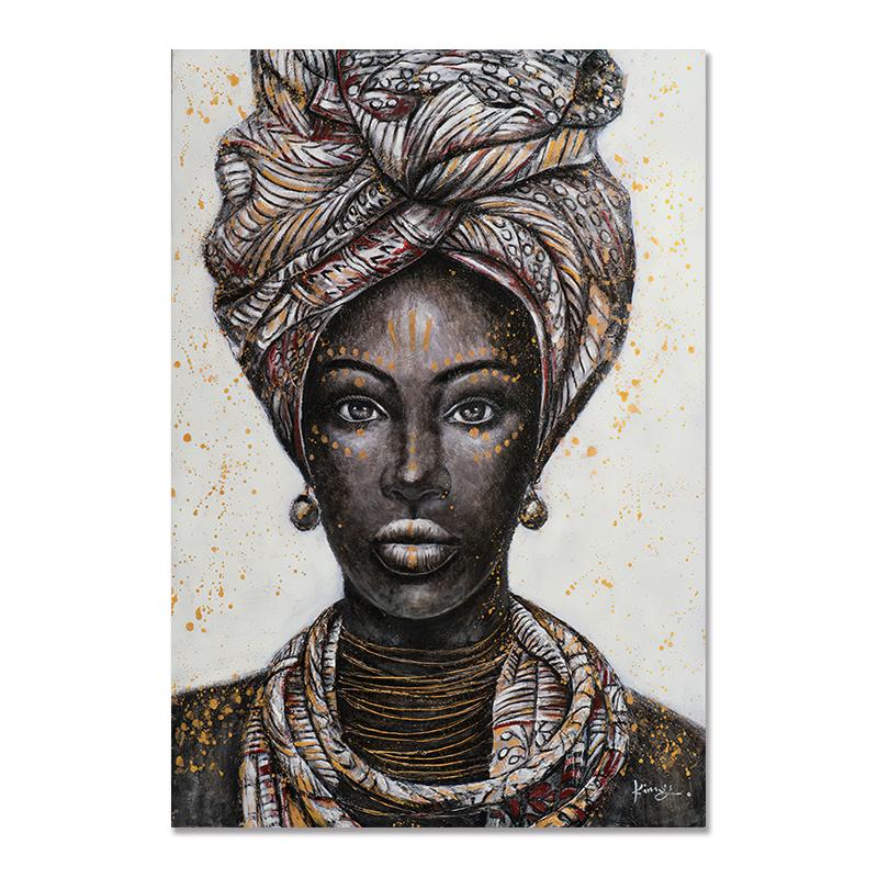 African Black Woman Graffiti Art Posters And Prints Abstract African Girl Canvas Paintings On The Wall Art Pictures Wall Decor