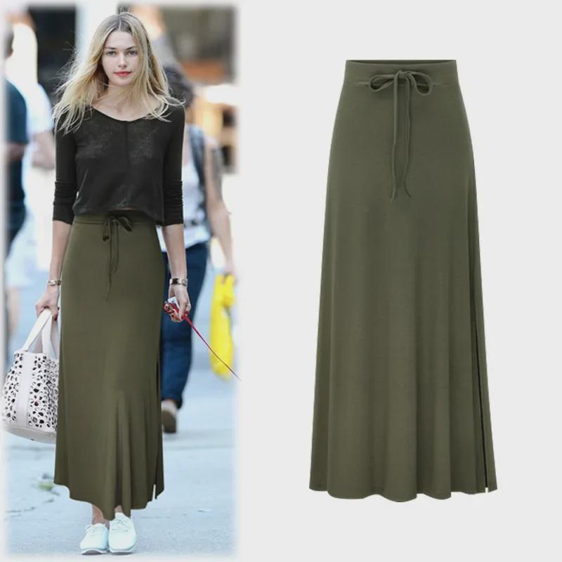 New High-Waist Slit Belt Skirt for Women: Korean Style, Slim, Temperament, Mid-Length Hip Skirt for Spring & Summer