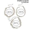 Ingemark 3Pcs/Set Elegant Baroque Imitation Pearl Bracelet Women 2026 New Trend Acrylic Beaded Bracelet Stackable Hand Jewelry