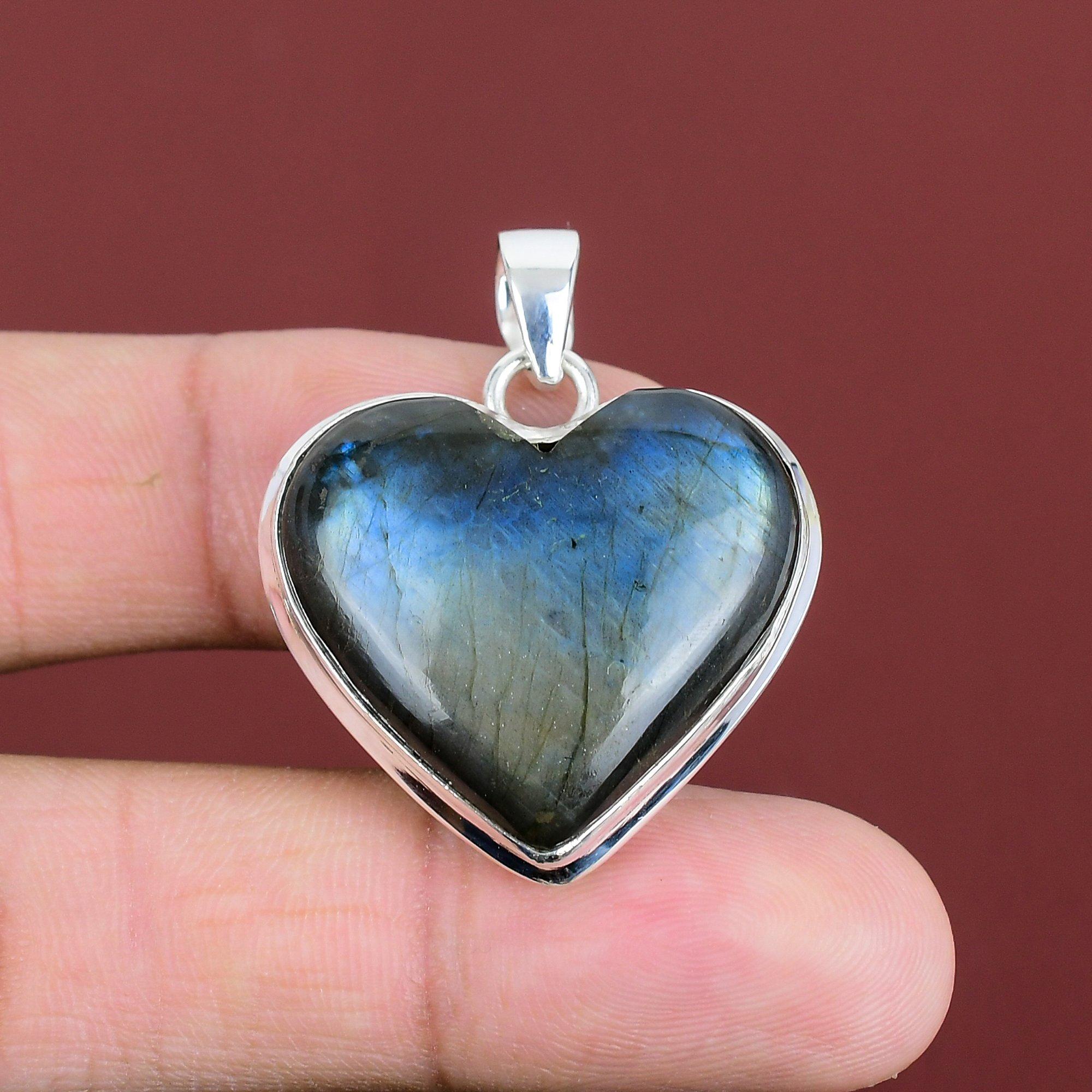 Labradorite Pendant Very Pretty Gemstone Pendant Stylish Pendant 925 Sterling Silver Pendant Handmade Jewelry Statement Pendant Gift For Mom