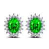 Orecchini Moda Lusso Girasole Caibao Incastonati di Diamanti