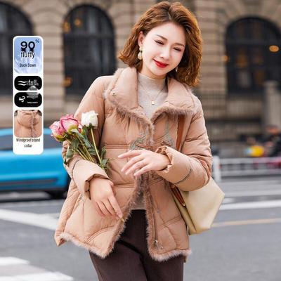 JIANHU Women's Mid-Aged Winter Down Jacket