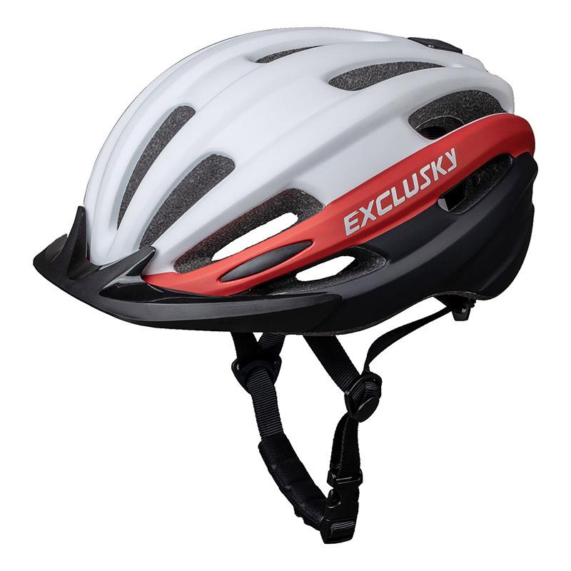 Mountain Bike Helmet Outdoor Mountain Bike Helmet Adjustable Off-Road Helmet with Tail Lights L（56-61CM）