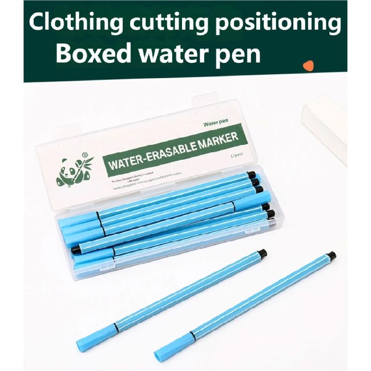 12Pcs Water Soluble Fabric Marking Pen Water Erasable Fabric Marker for Clothing Pattern Making Quilting Sewing Craft
