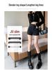 2023 Women's High-Waisted Black Suit Shorts - Sexy Wide-Leg Boot Pants for Autumn/Winter