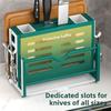 Cutting Board Integrated Cutlery Holder Drainer Spoon Fork Tableware Container  Kitchen Organizer