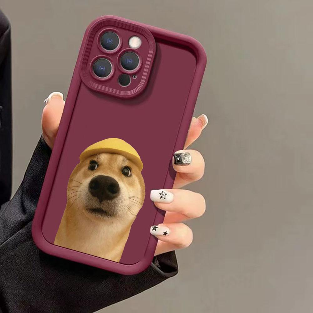 Funny Dog Cute Animal Case For Huawei P50 P40 P30 Mate 40 30 20 Nova Y70 Y70S 10 10SE 9 7 7SE Honor 50 50SE PRO 5G Liquid Cover
