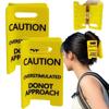 Strong Grip Overstimulated Hair Claw Clip Warning Ponytail Holder  Mental Health