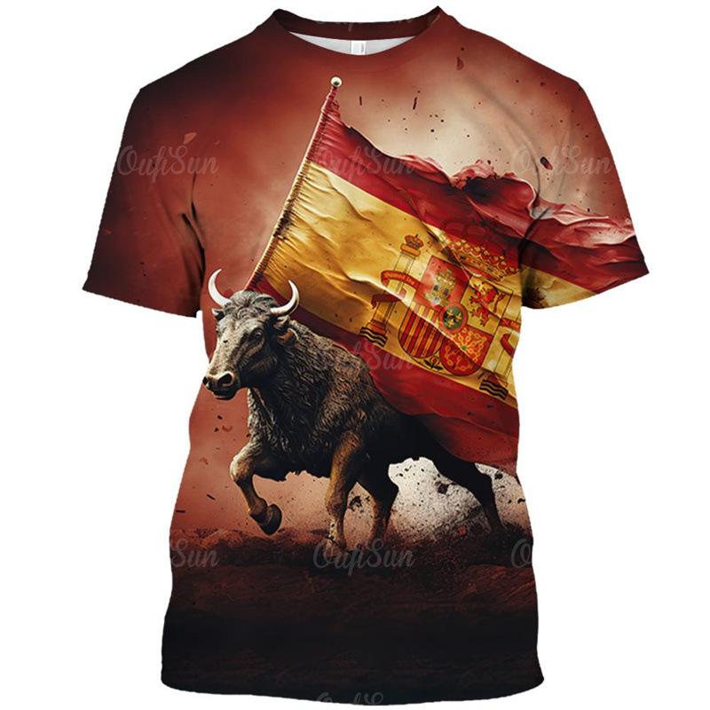 Men's 3D Printed T-Shirt Short Sleeve O-Neck Pullover Casual Top