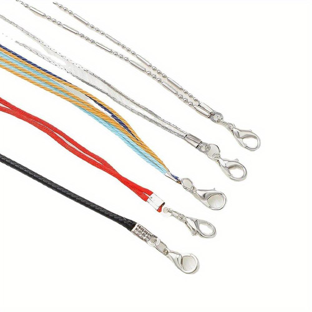 300/500/1000pcs Folding Rope Head, Rope Crimping End, Folding End Cover, Leather Ribbon End Buckle, Tip Jewelry Connector DIY for Jewelry Making