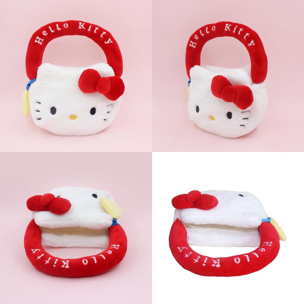 Cuter Hello Kitty Plush Handbag With Soft Short Pile For Girls And Collectors