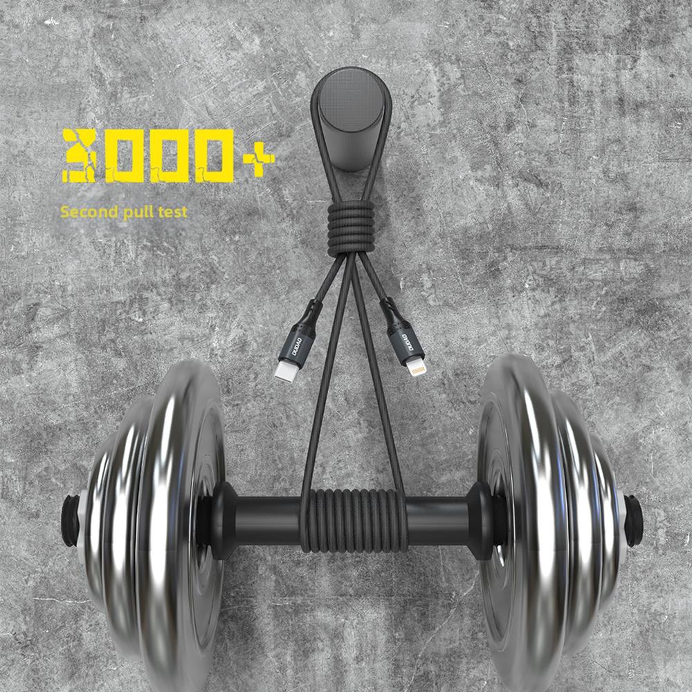 DUDAO L3S Type C to Dual Type C 3A Fast Charging Cable Splitter Braided Charger Cord