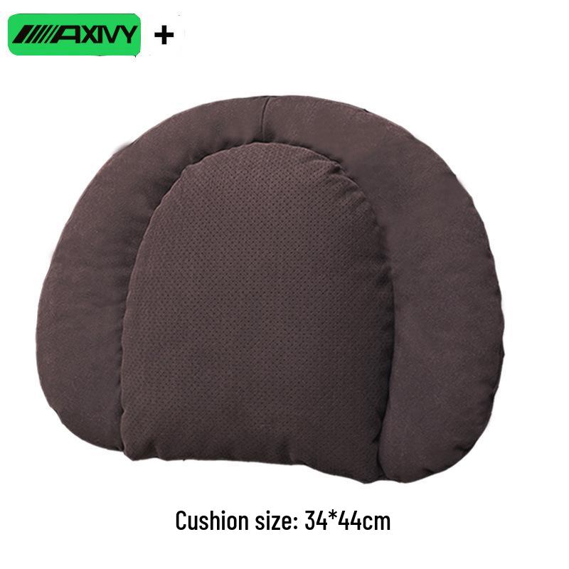Adjustable Lumbar Support Headrest Cushion for Honda Civic and Mercedes-Maybach - Soft, Perforated Neck Guard.