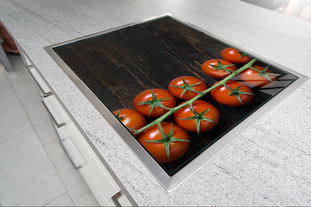 SZKLANA PŁYTA OCHRONNA NA KUCHENKĘ 70x52 POMIDOR