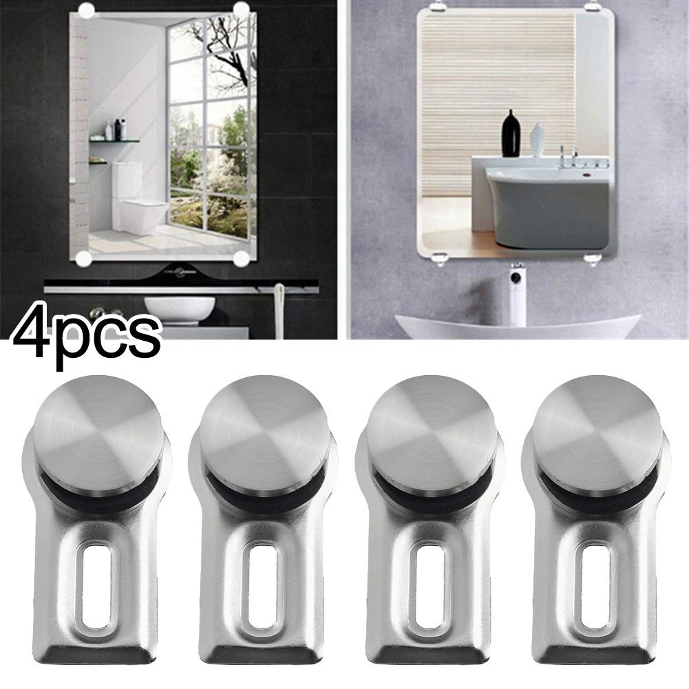 4PCS Zinc Alloy Glass Clamp Mirror Holder For Heavy Glass Pictures Acrylic Glass For Mounting Mirrors Glass Pictures Paintings