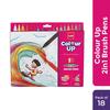 Cello BrushTipPens Multicolor 18 Shades 2-in-1 Brush And Sketch Pen Set Washable Non Toxic Art Pens For Kids Creativity