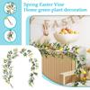 1.8m Spring Easter =Egg Rattan Home Decor Staircase Wall Hanging Door Hanging Decor Vines